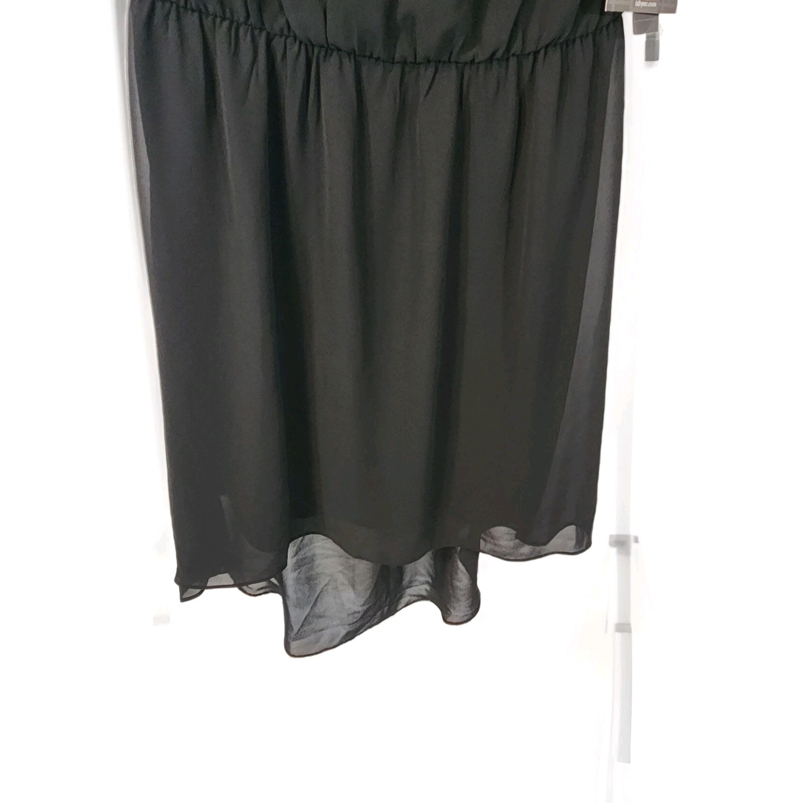 Iz Byer Womens Medium Black Flowy Party Cocktail Dress NWT $58
