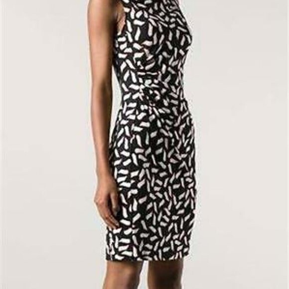 DVF Diane von Furstenberg Glasmary Snake Flutter Warm dust dress silk new 6