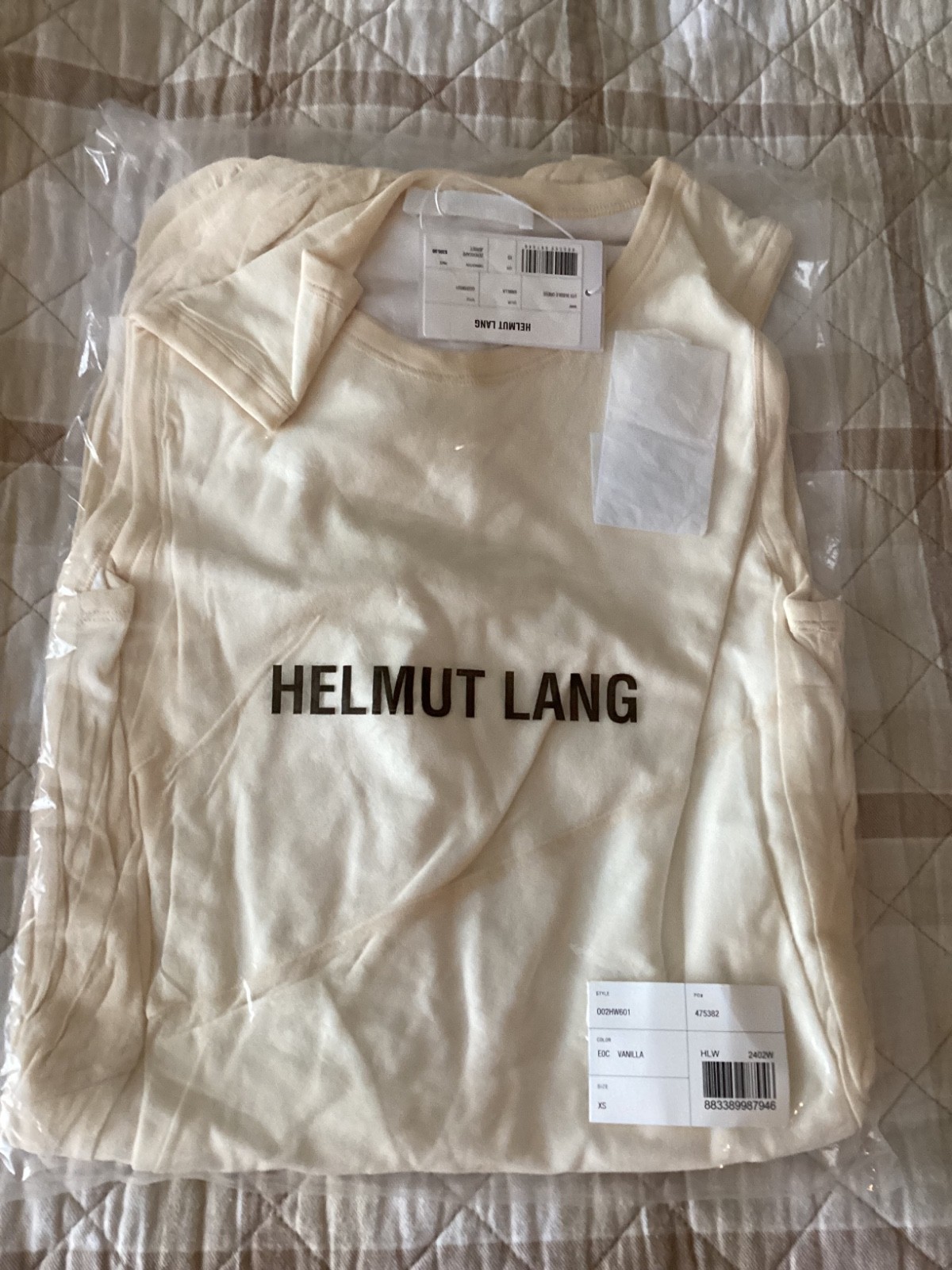 NWT Helmut Lang Bubble Hem Cotton Dress X-Small, $395