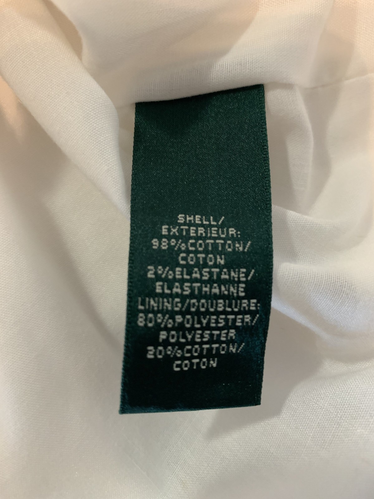NWT RALPH LAUREN Dress White Purple Green Cotton Sleeveless V Neck Zipper 4P