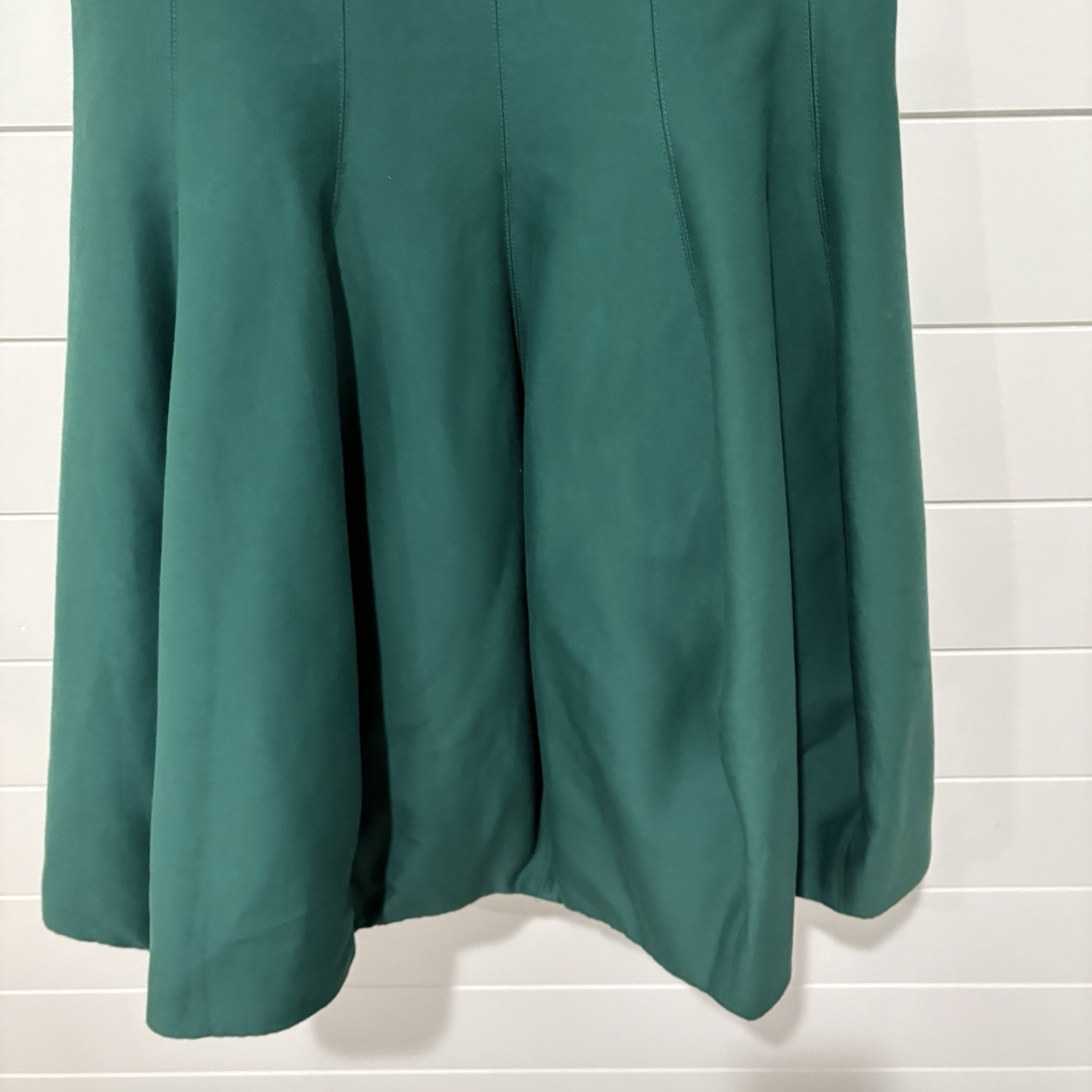 Halston Heritage | Faille Tulip Mini Dress Green Holiday Party NWT- Size 12