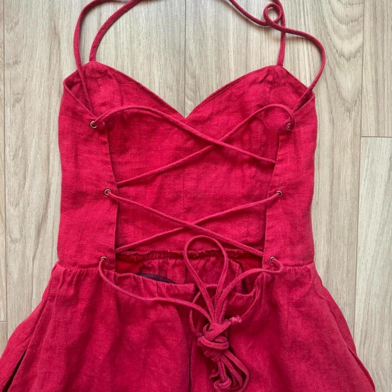 reformation red dress