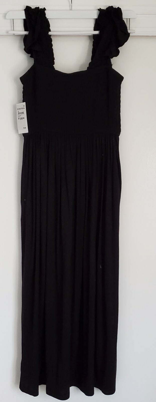Nordstrom Women’s Black Modal Dress Size Small Ankle Length Classic Sleeveless