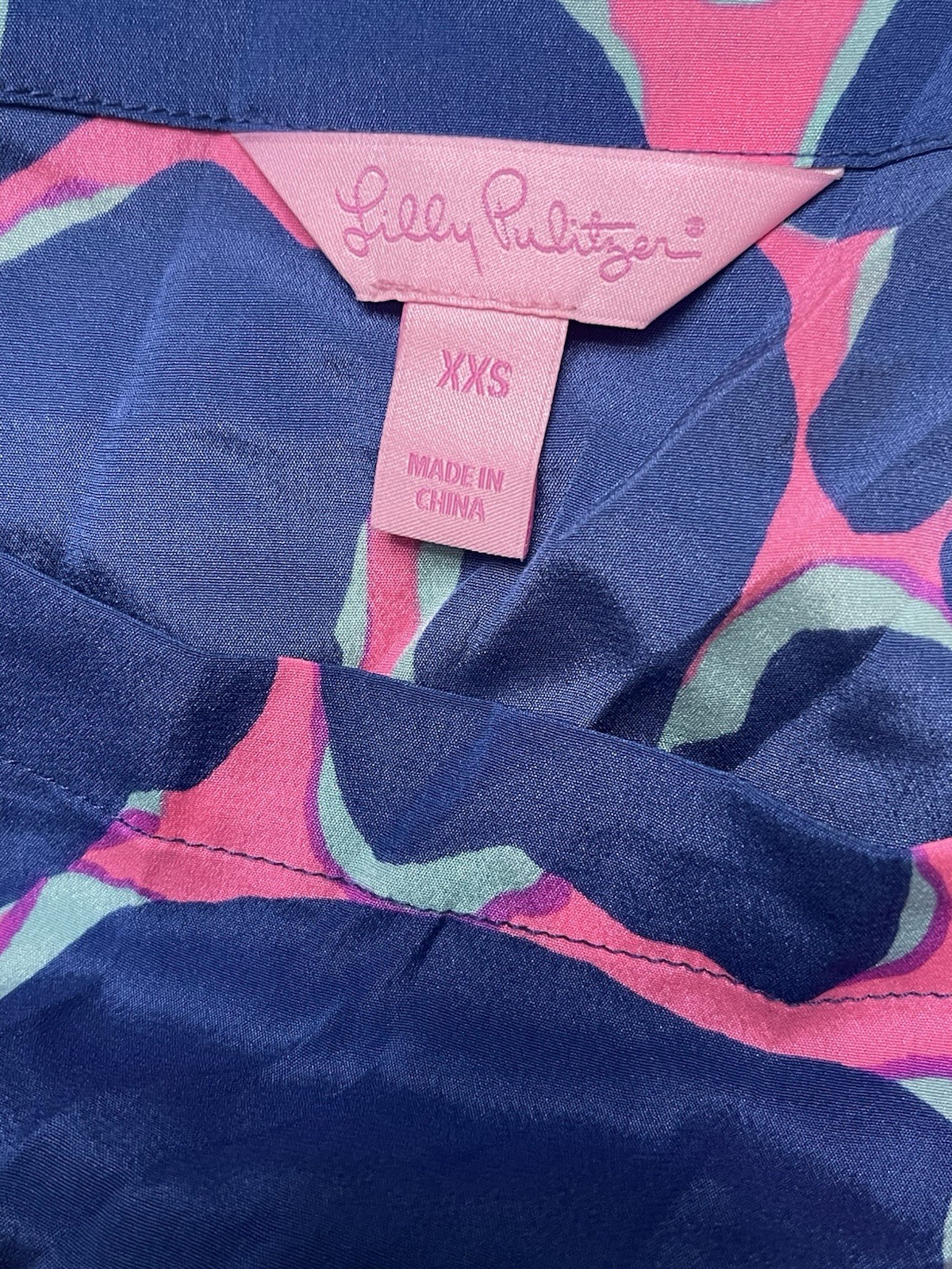 Lilly Pulitzer Adira Stretch Silk Mini Dress Abstract Tiki Broken Shaker XXS