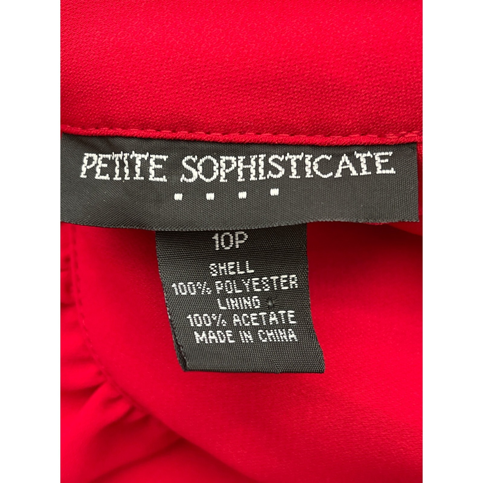 Petite Sophisticate Fold-Over Collar Sheath Dress Size 10P
