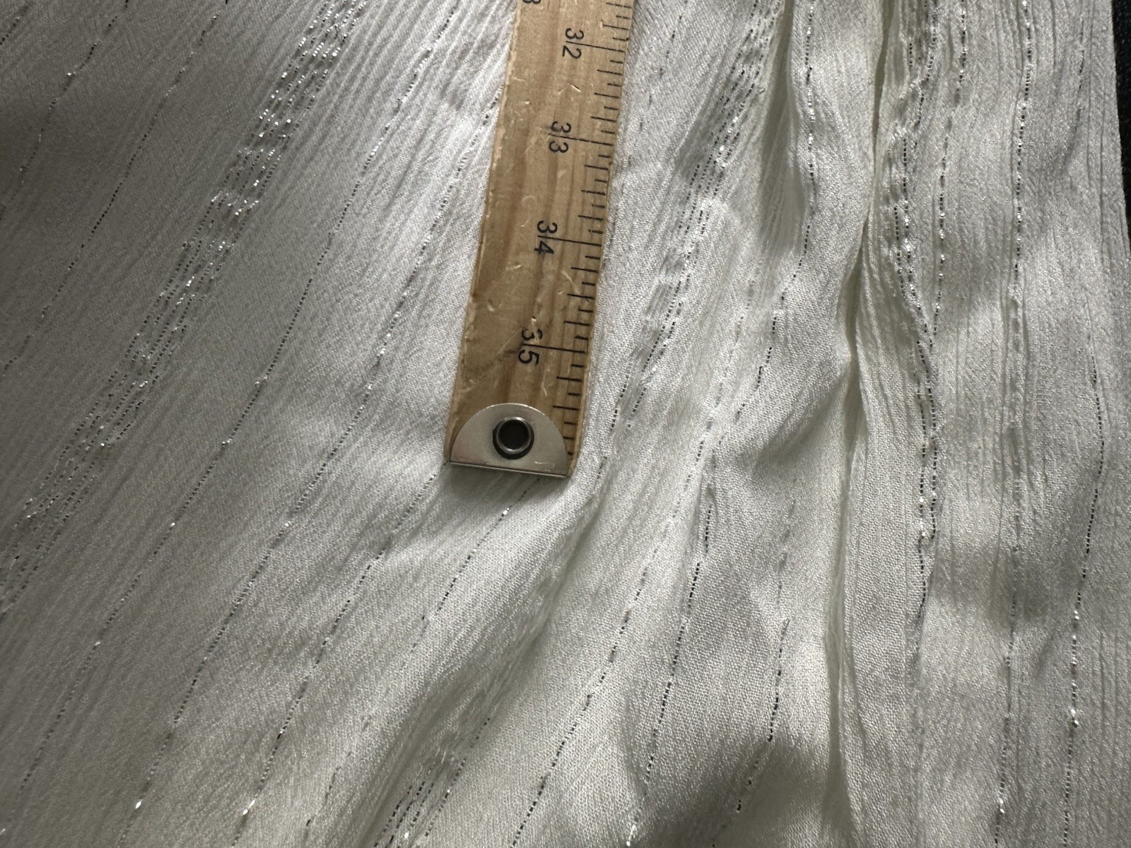 SOFT SURROUNDINGS Large Petite Women STARLIGHT MAXI DRESS White Silver 64-31