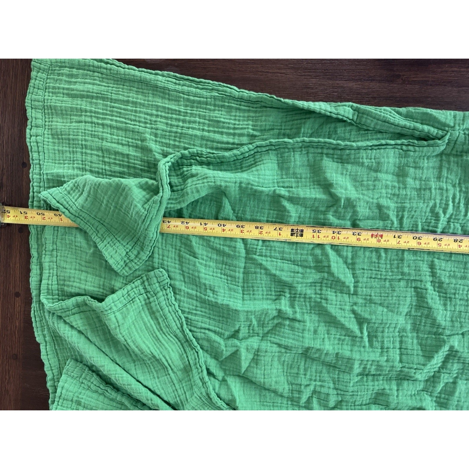 Everyday Ritual Gauze Kaftan Maxi Dress Womens Small Lush Green Summer