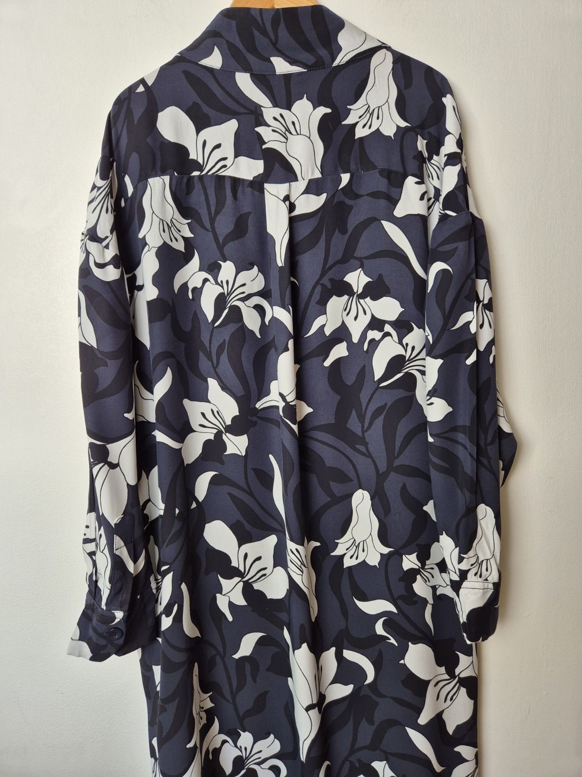 KIN John Lewis Loki Floral Print Button Collar Midi Dress Size 12