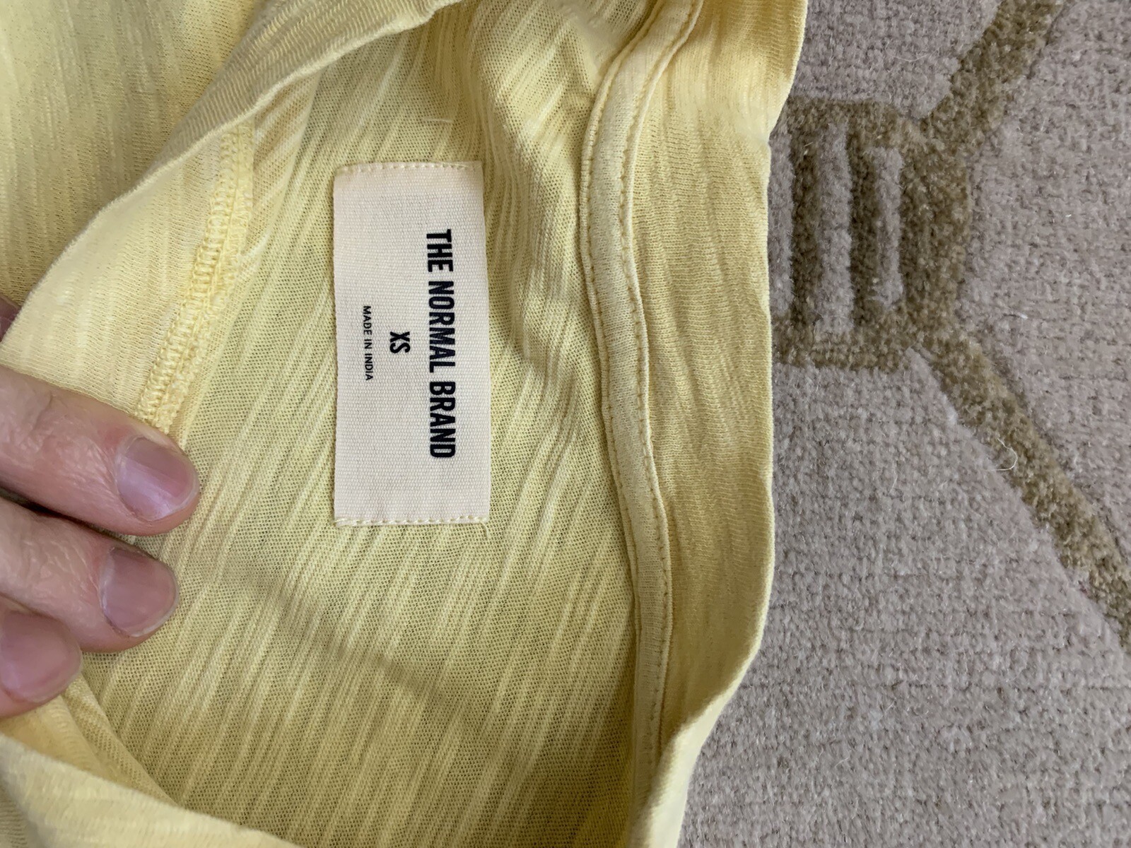 The Normal Brand Slub Tee Dress NWT Lemon XS