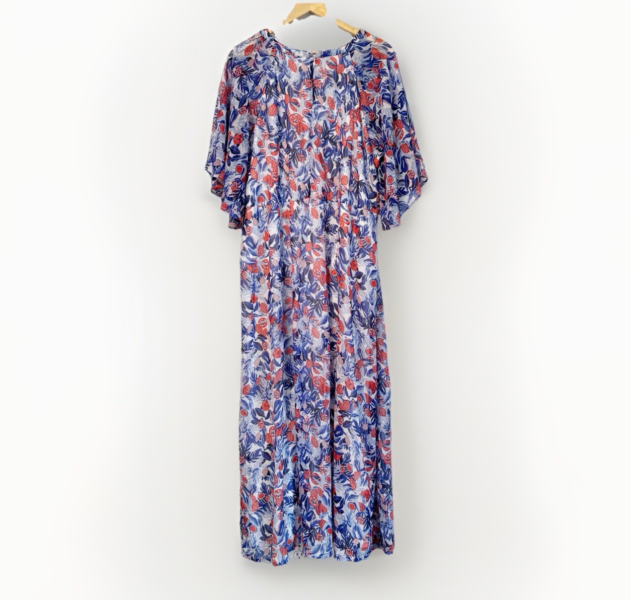 Junarose Tropical Floral Maxi Dress Women’s 18 Multicolor Resort Vacation