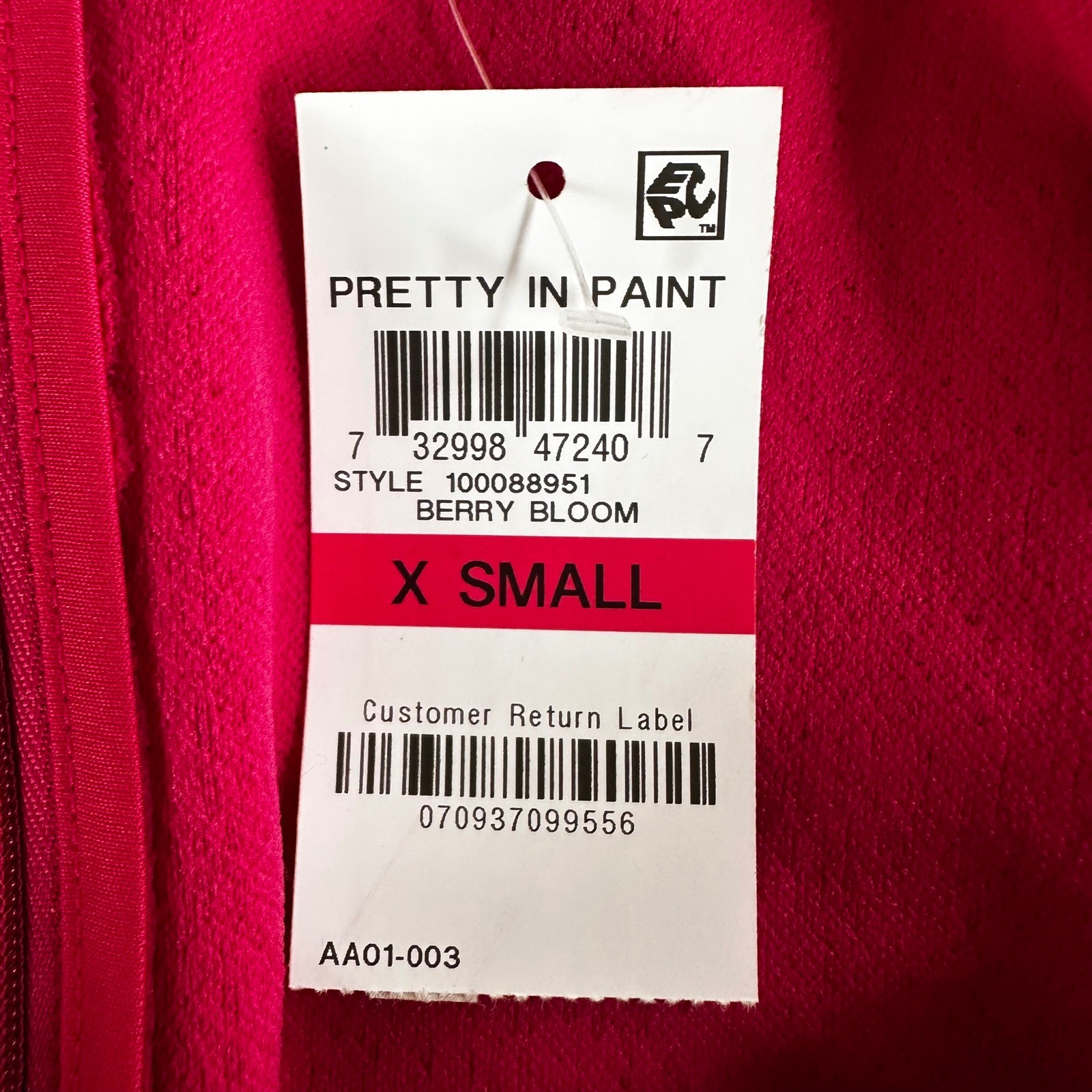Bar III Bodycon Mini Dress Berry Bloom Pink Bustier Party Formal Wedding XS New