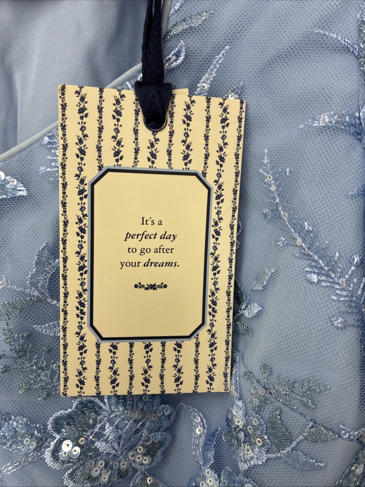 Jessakae dress Blue Small Elsa Mesh Sparkle Cinderella Prom wedding formal