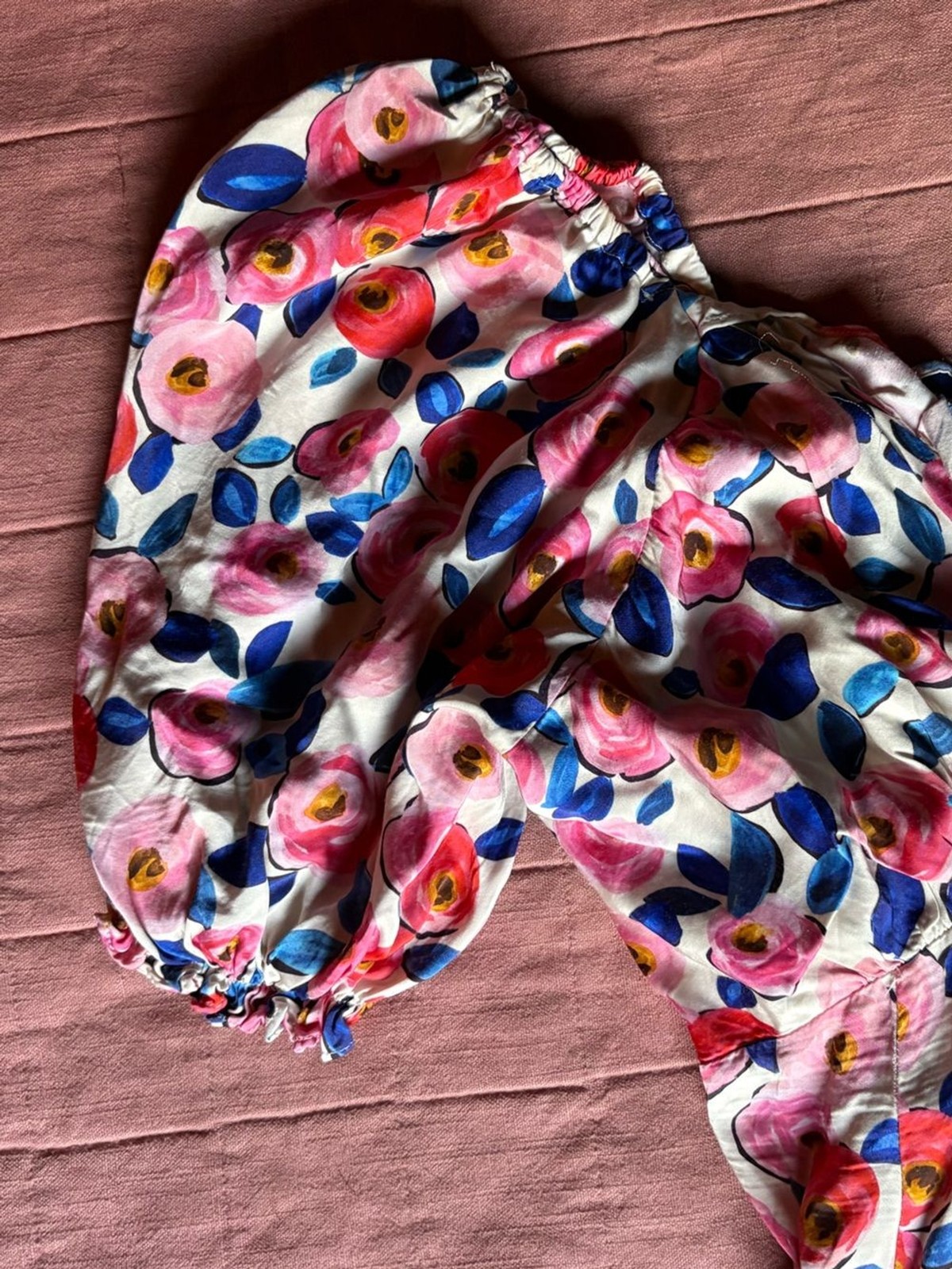 For Love & Lemons Floral Dress- Size 2X- Pink Blue & White- Plus Size Maxi Dress