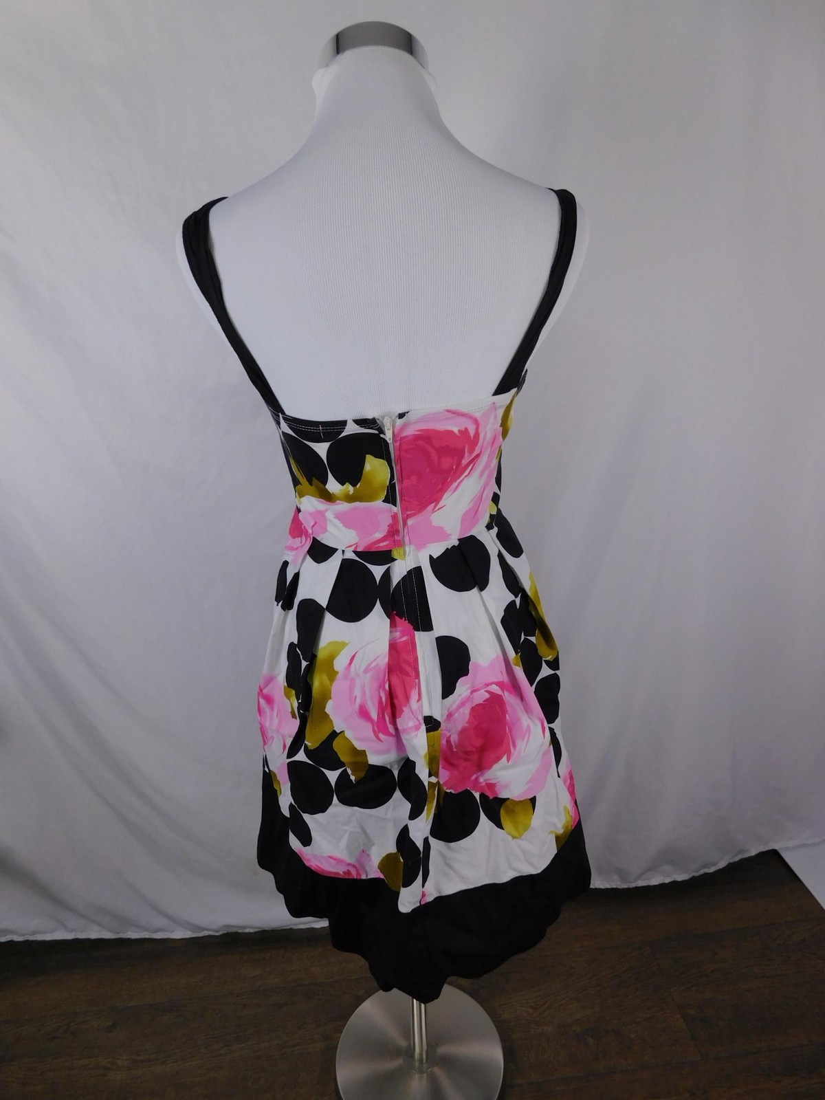 Trixxi Dress Juniors 3 Multicolor Polka Dot Sweetheart Bubble Hem Sundress Party