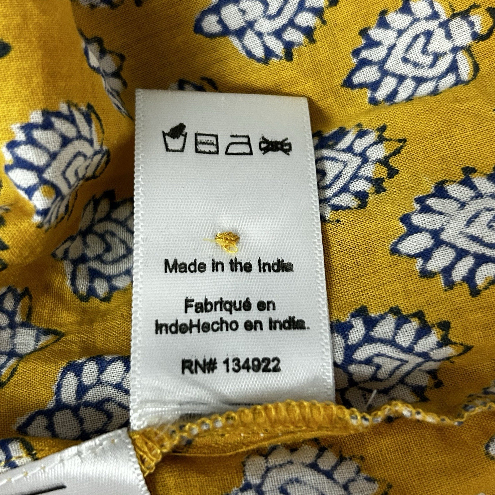 Emerson Fry Small Clemence Dress India Collection Tiered Yellow Boho Beach
