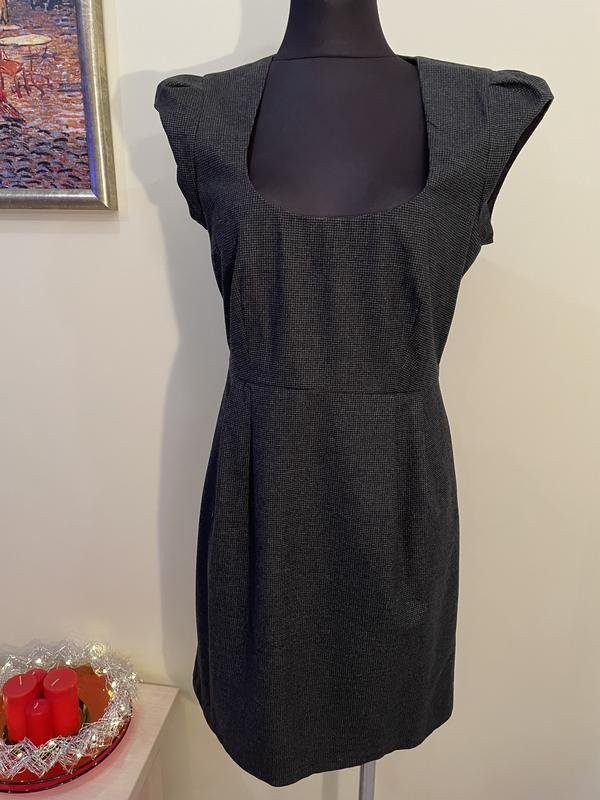 Women French Connection Dress Grey Viscose 36 #8LI0