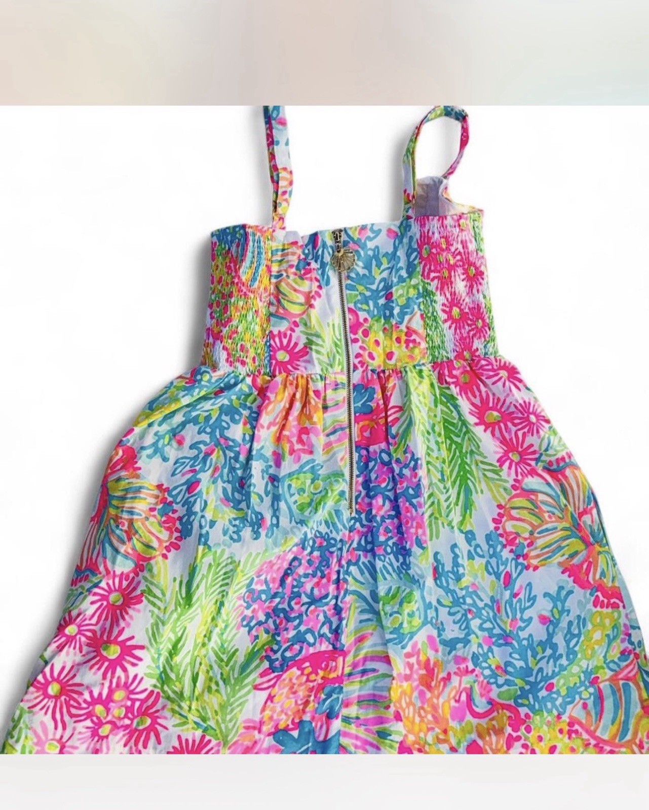 Lilly Pulitzer Ardleigh Lovers Coral Size 0 XS Bright Multicolor Floral Neon EUC