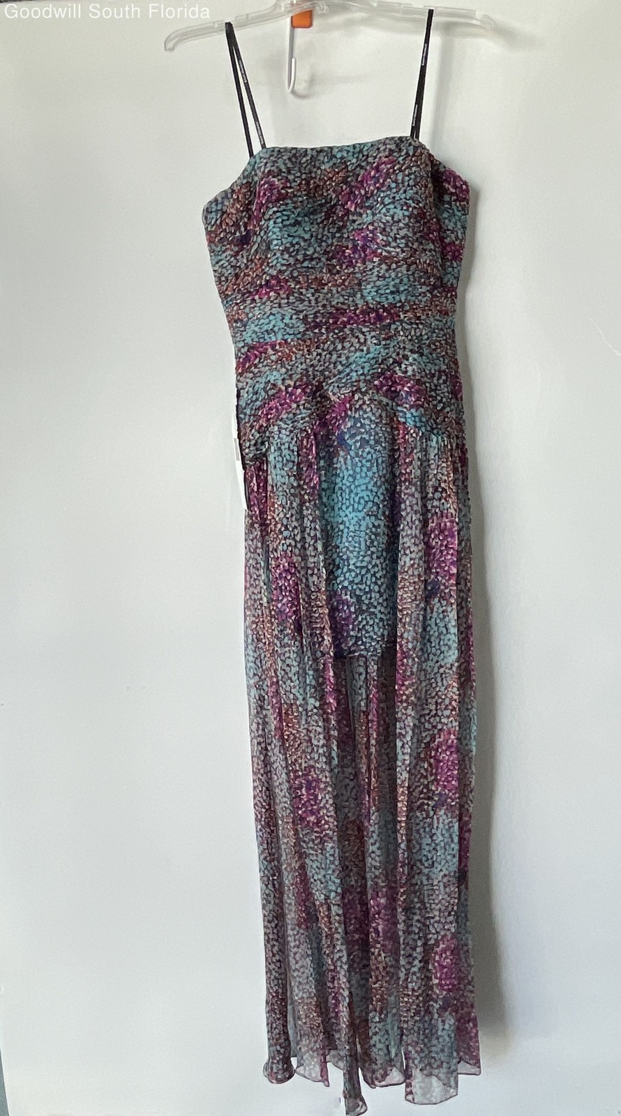 Kurt Thomas Womens Multicolor Printed Strapless Fit & Flare Dress Size 4 W/ Tags