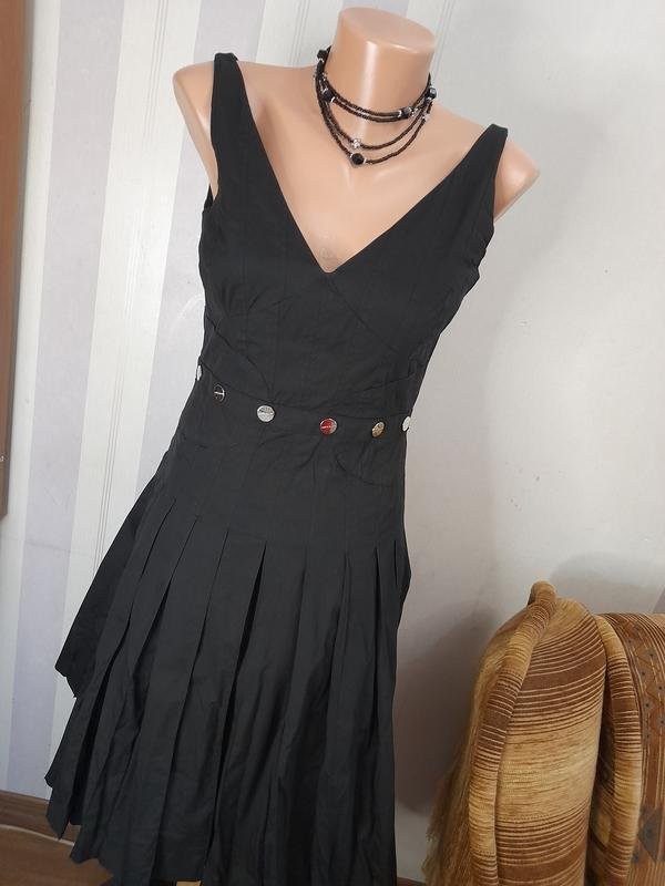 Women Karen Millen Dress Black Cotton 38
