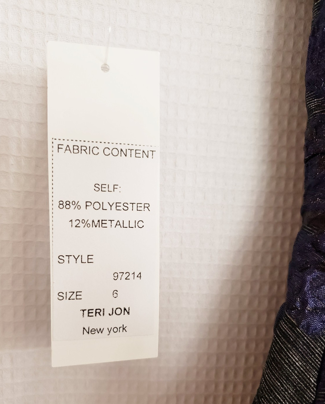 Rickie Freeman Teri Jon Metallic Floral Jacquard Sheath Dress Size 6 MSRP $490