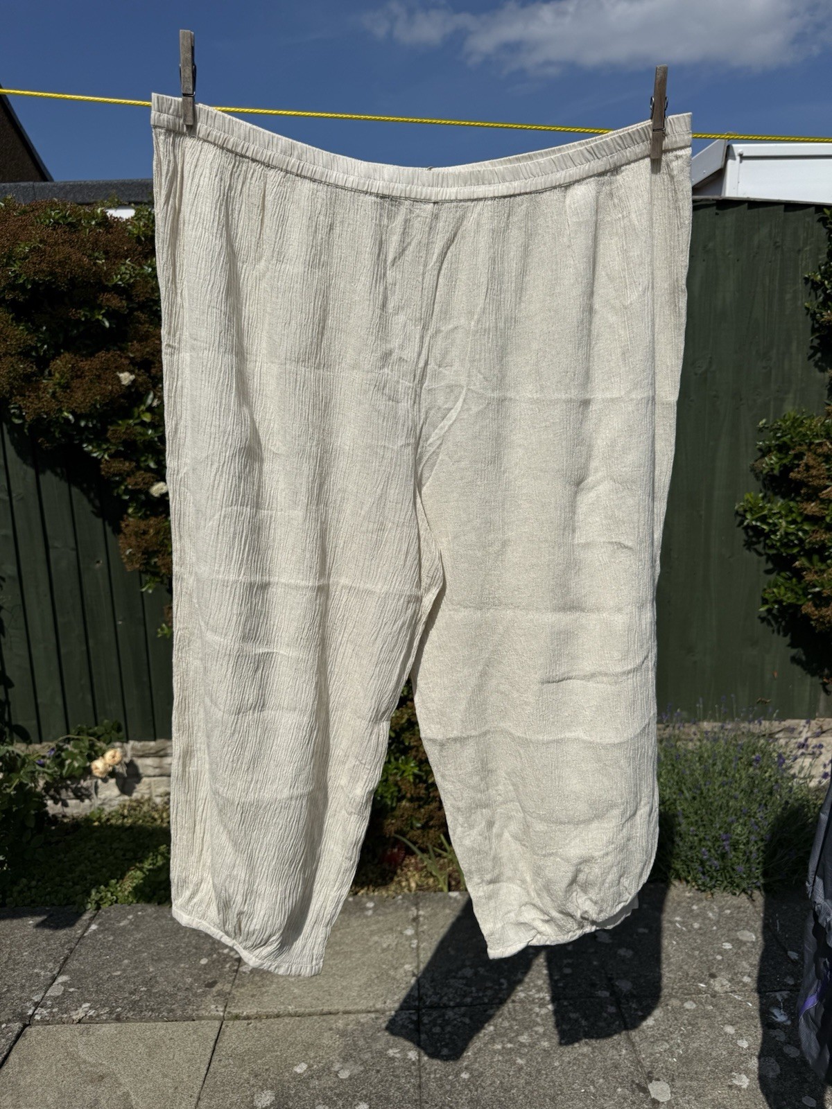 Gudrun Sjoden Organic Cotton Crepe Trousers Size XXL (22-24)