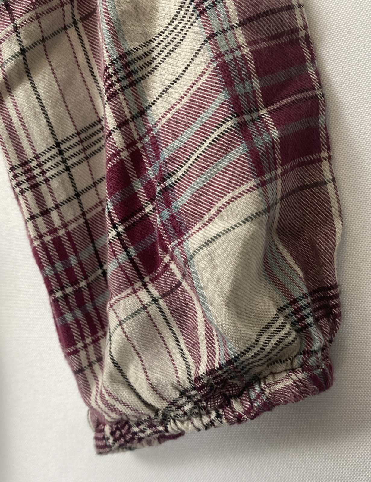 Knox Rose Maroon Plaid Long Sleeve Sheath Dress Size S flanel tie up neck line