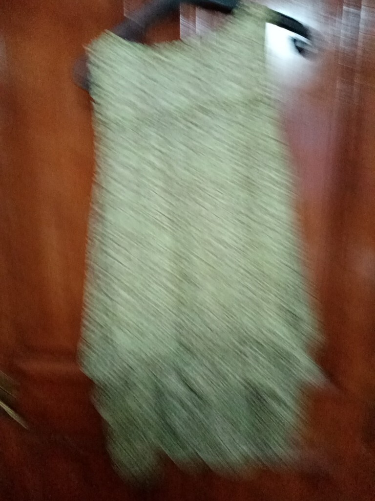 Two Green Lined Summer Dresses (Length 30 inches) Size M