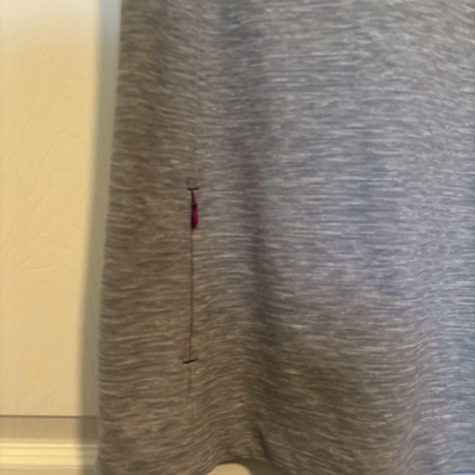Women’s Title None Stretch Perforated Sleeve Gray Dress Size Small