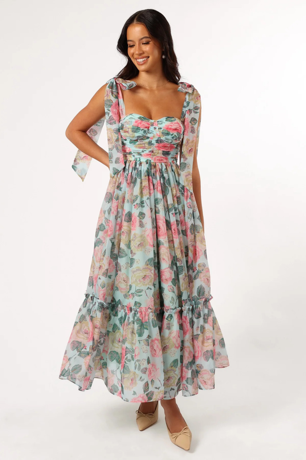Petal and Pup FLORET MIDI DRESS – Multi MD 3362 Size S