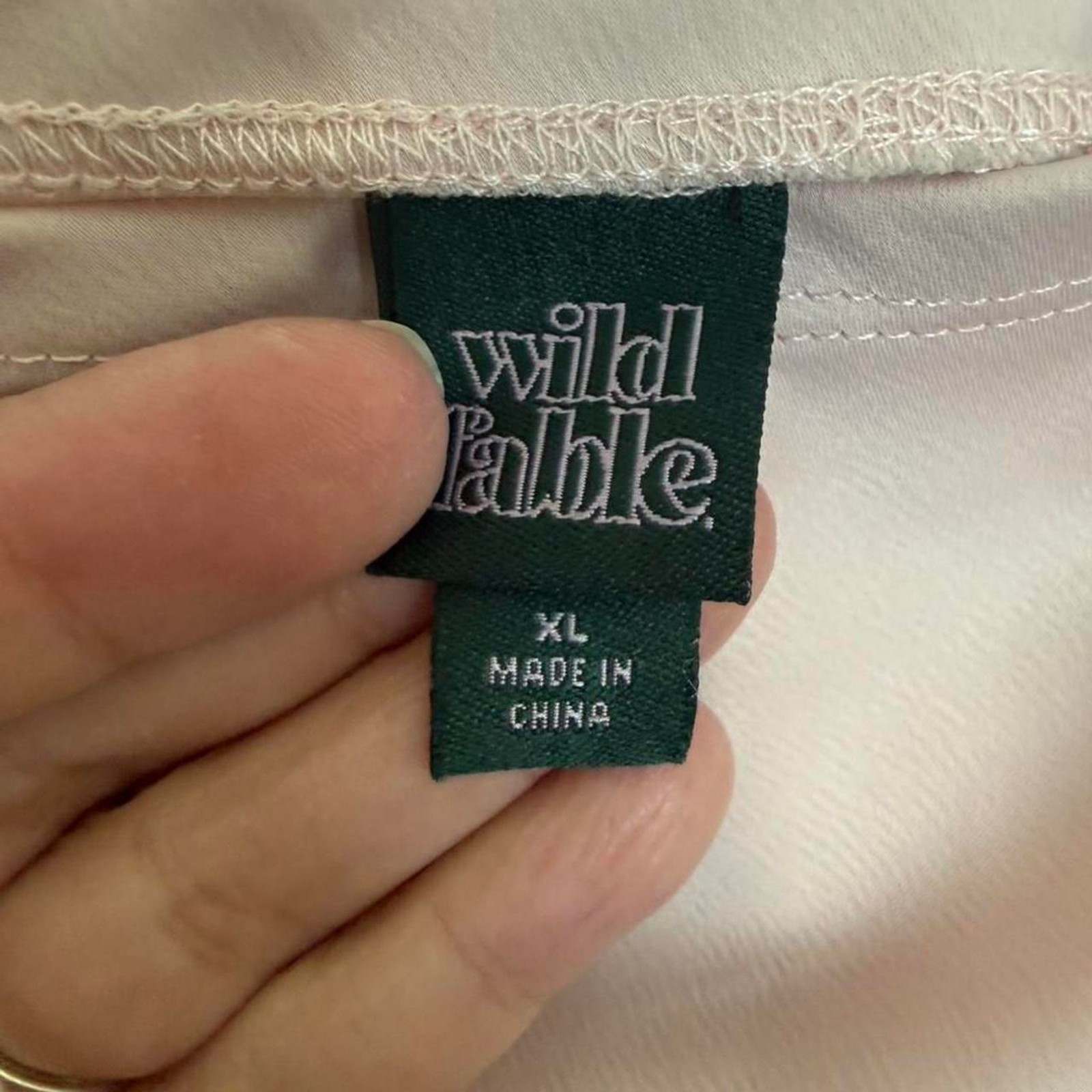 Wild-fable Women’s Cream and Pink Dress