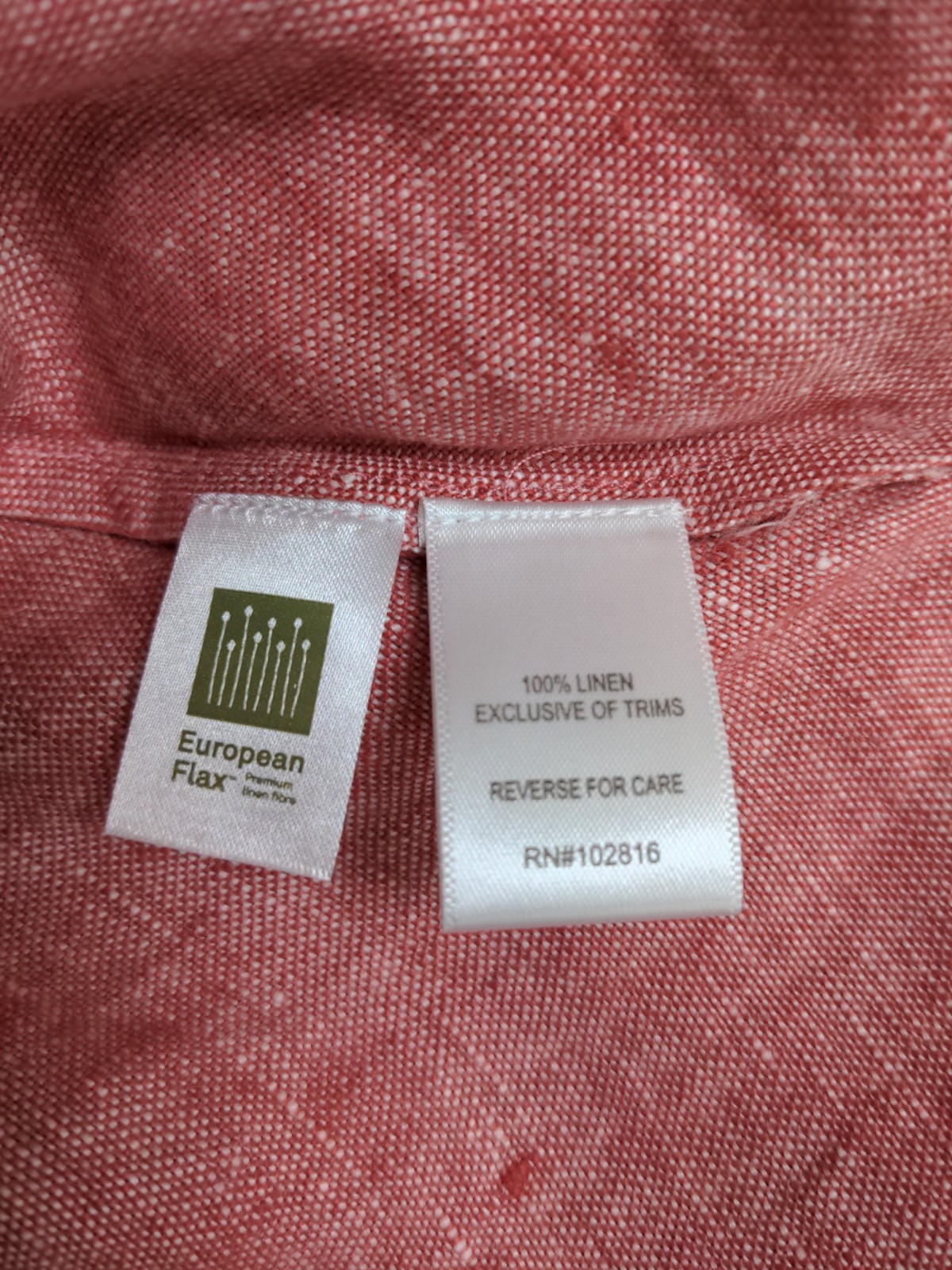 New Garnet Hill Adele Linen Slip Dress Poppy Rose Chambray Sz 14