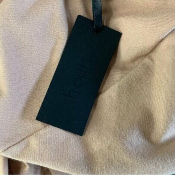 Revolve Dress H Hours Small Tan Short Sleeve Bodycon Sexy Chic Trendy