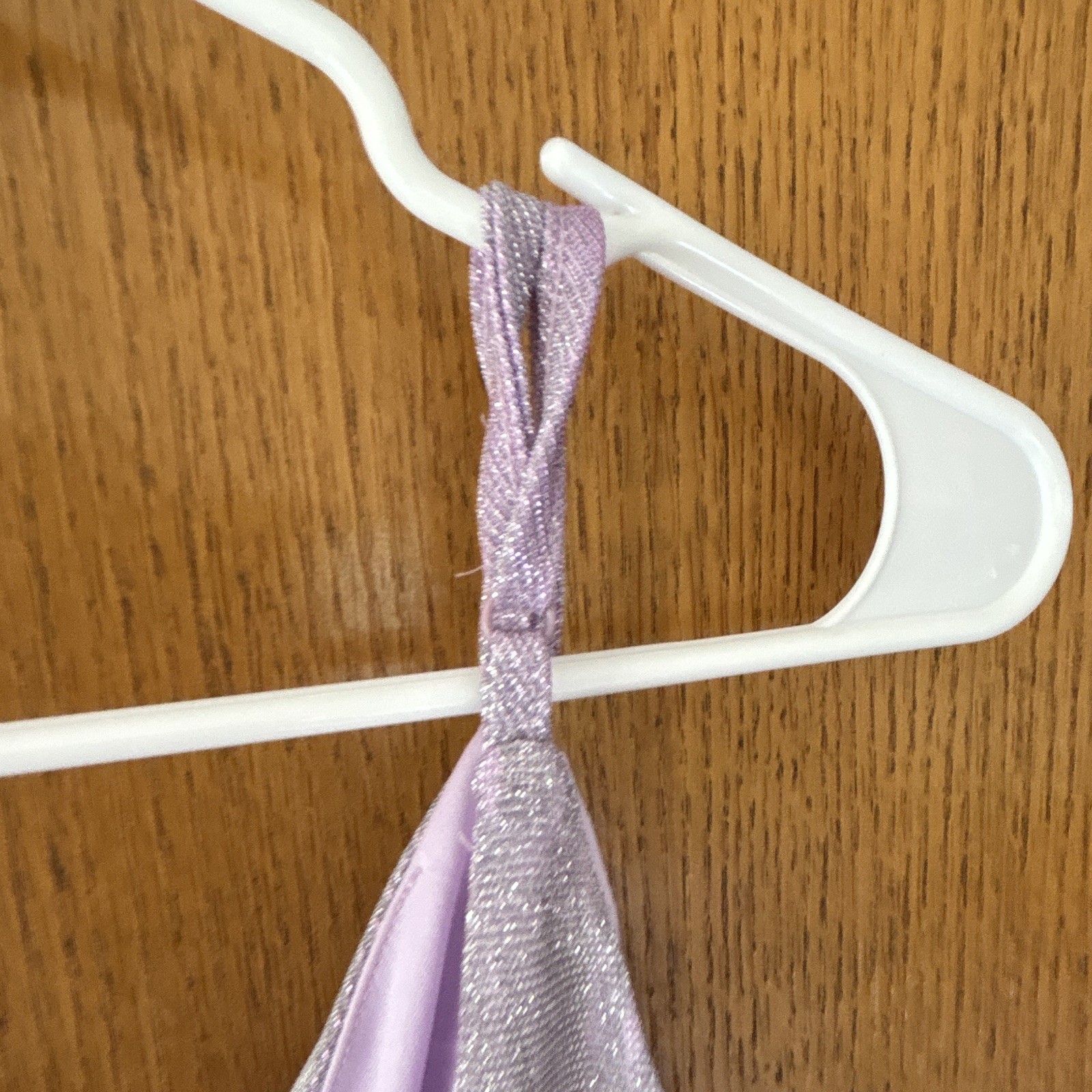 Lulus Purple Metallic Glitter Lurex Ruched Lined V-Neck Mini Dress Size M