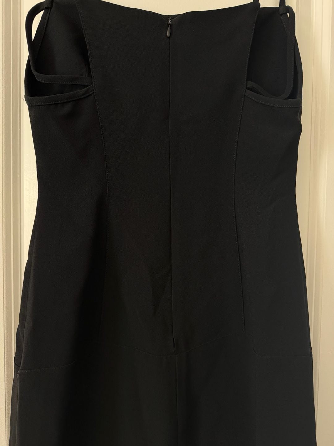 Claude Montana Paris Vintage Strapless Black Abito Dress