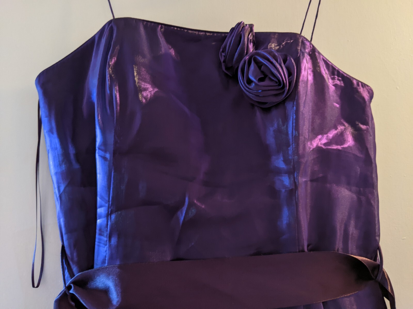 Debut Dress Purple Shining Special Occasion Prom Bridesmaid Size UK 12