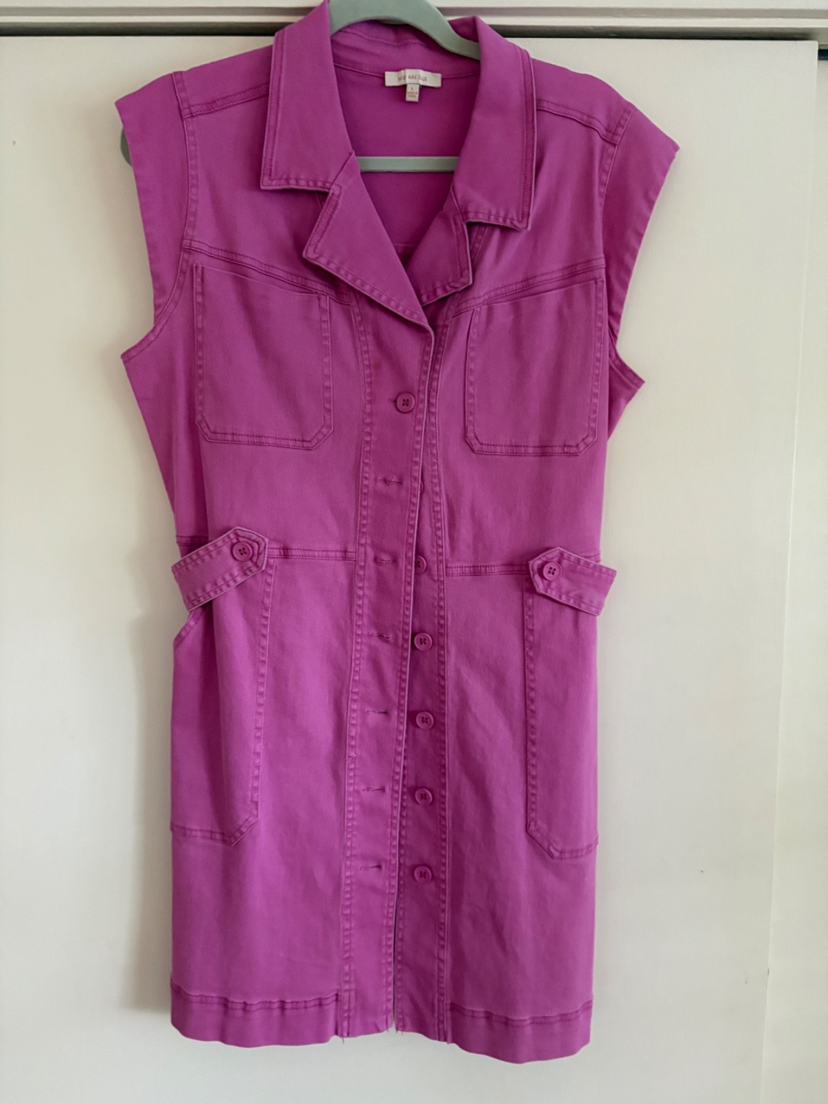 Skies Are Blue Women’s Denim Dress Pink Size L