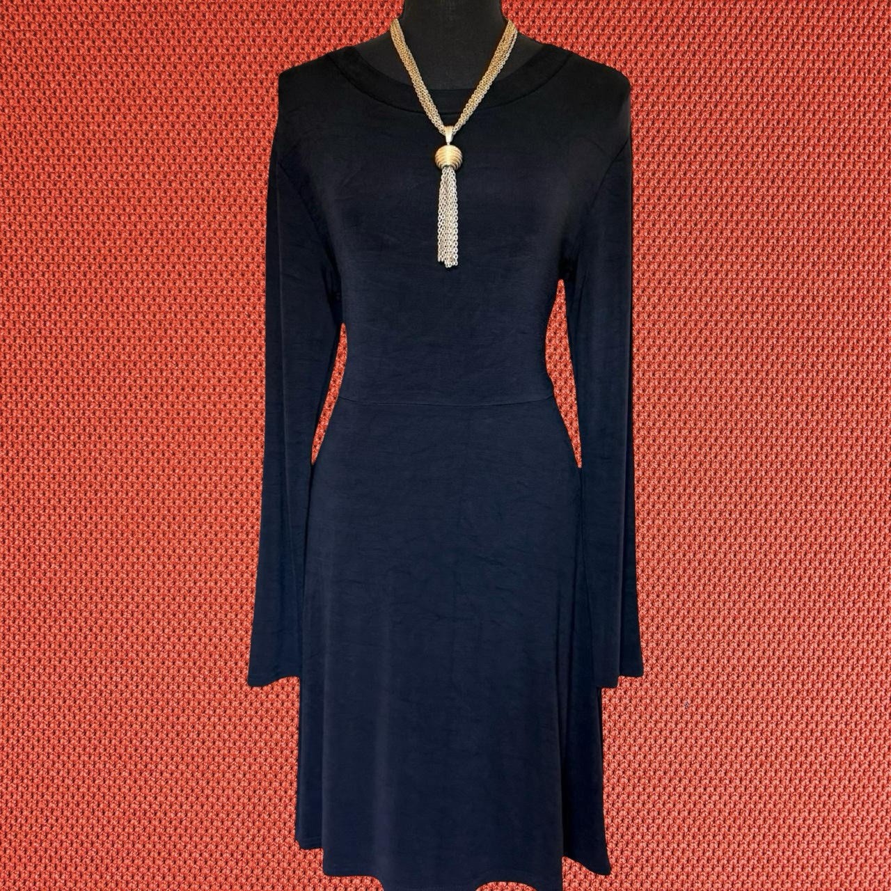 1990s Minimalist Body Con Little Black Dress Size M Moda International