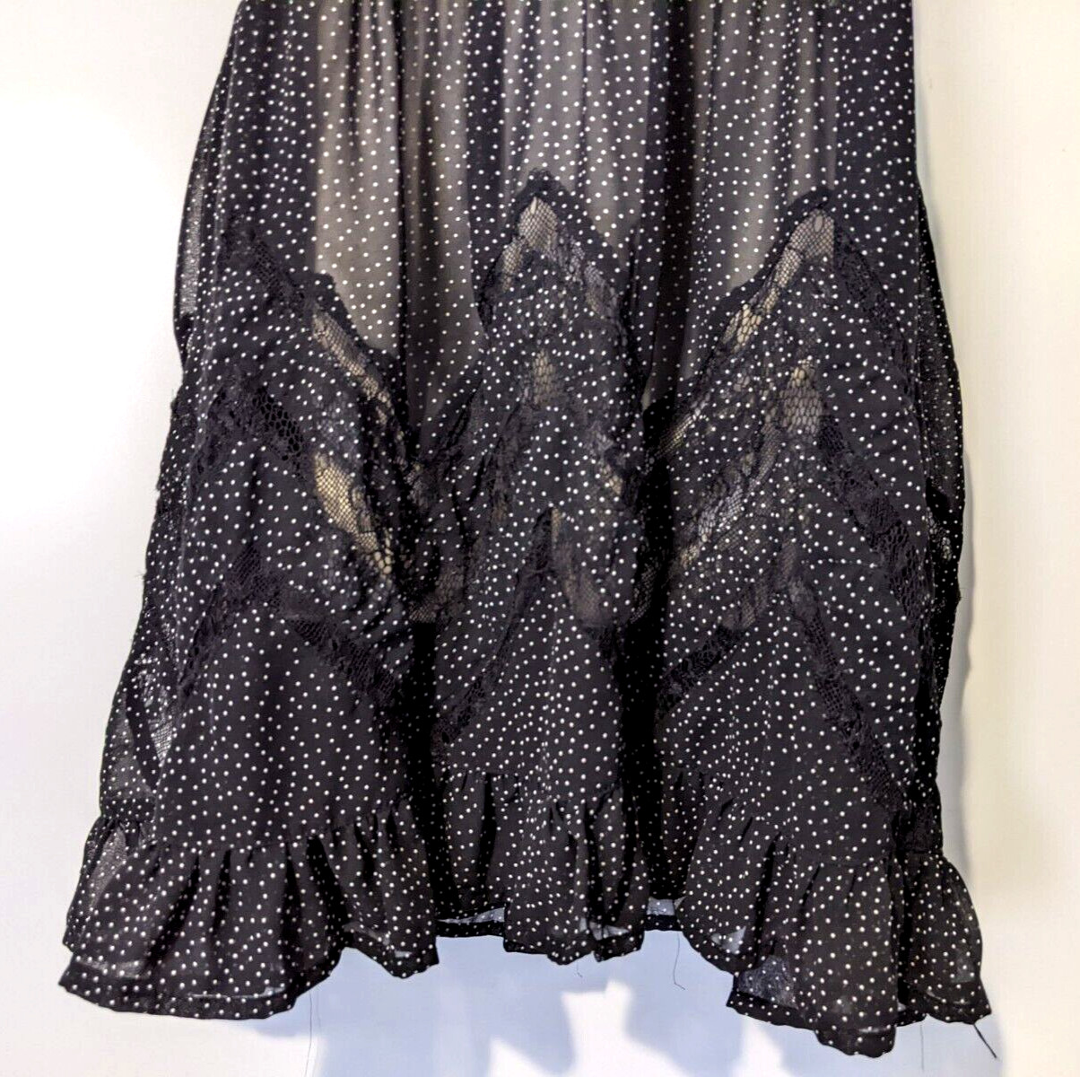 Stella Laguna Beach Women’s Dotted Sheer Dress Sz Small Polyester/Nylon Blend