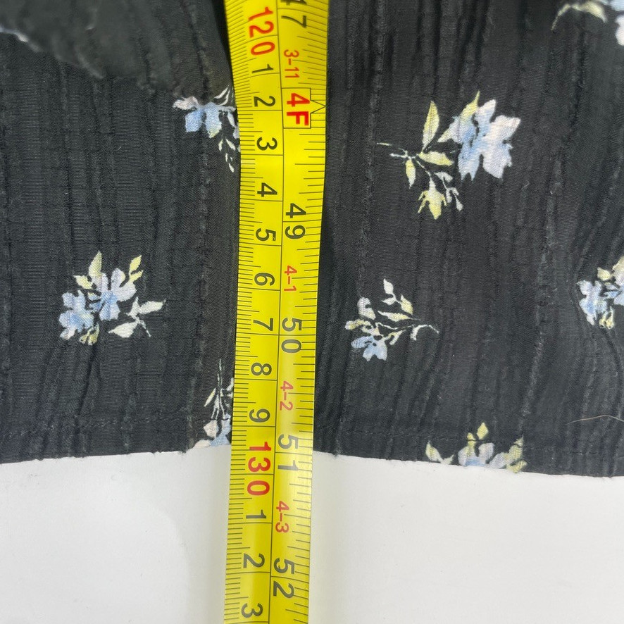 American Eagle Black Floral Open Back Corset Maxi Dress M Cottagecore Whimsigoth