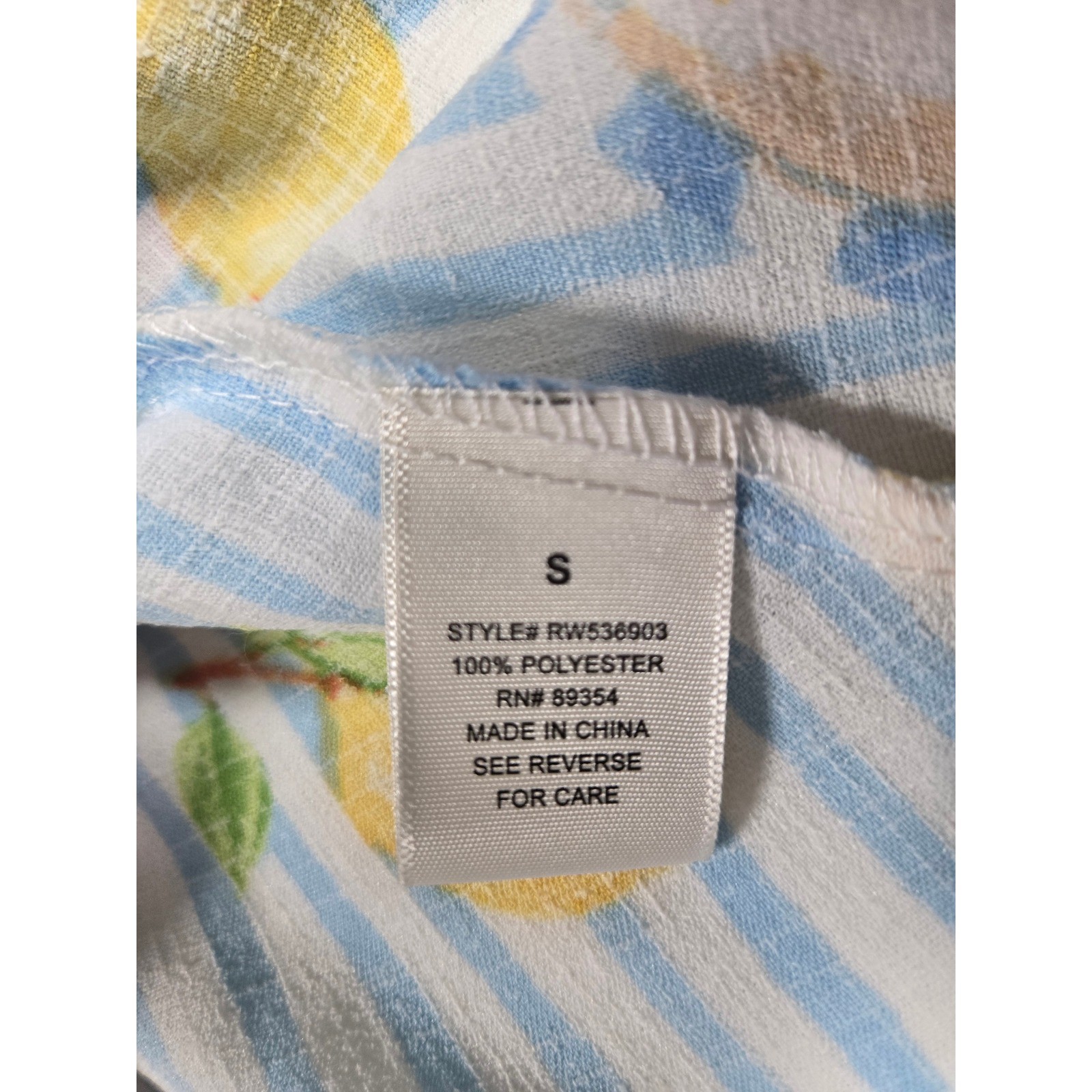 Blue White Stripe Lobster Crab Lemon Tie Back Sundress Coastal Resortwear Small