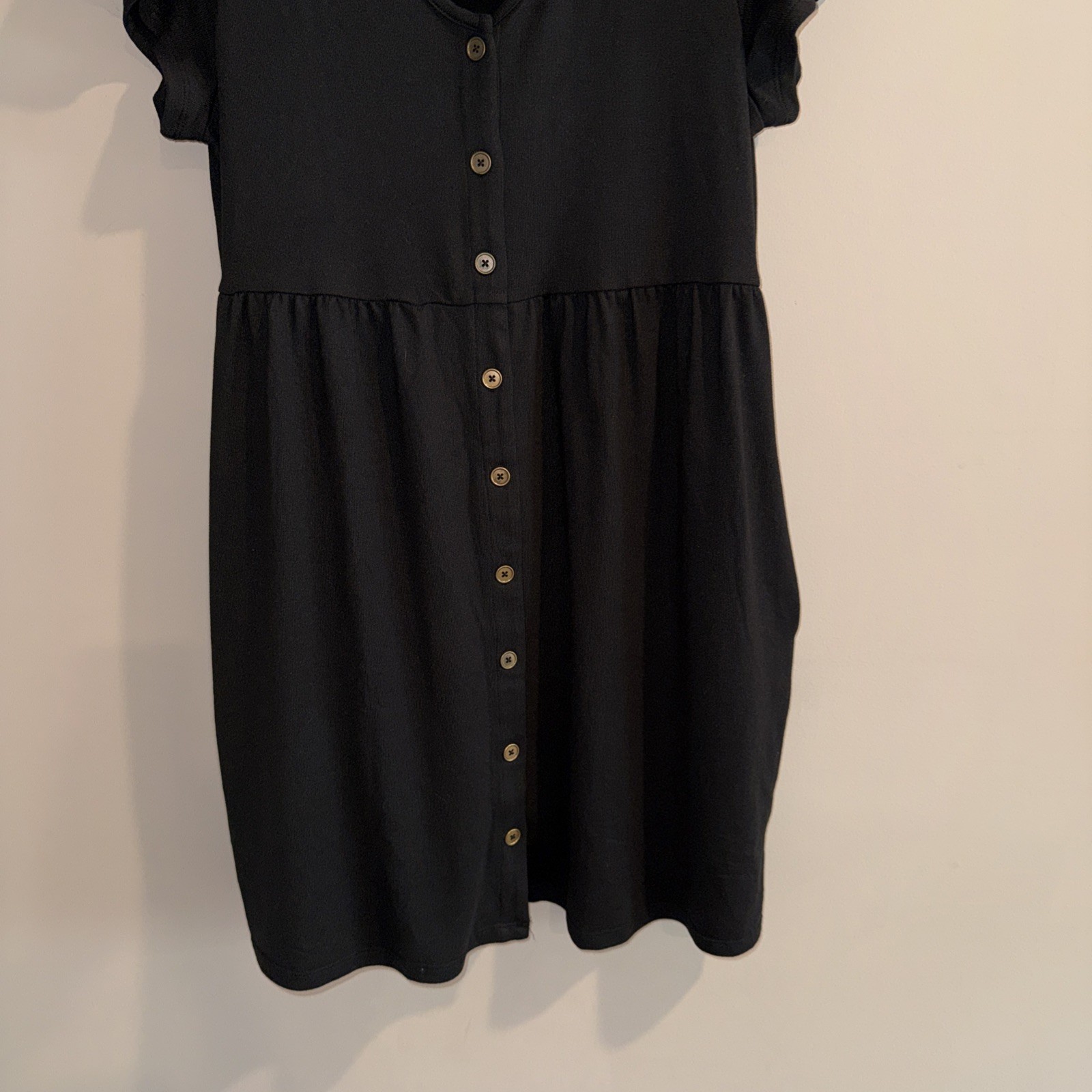 LuLaRoe Size Small Heidi Baby Doll Dress Black RARE NEW with Tags