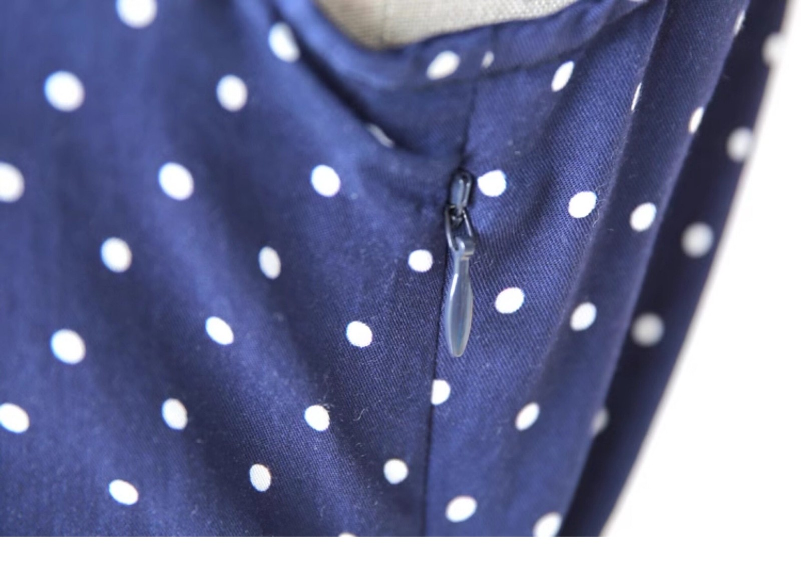 RIXO LONDON Retro Polka Dot Lace Trim V Neck Tie Waist Bias Cut Midi Dress