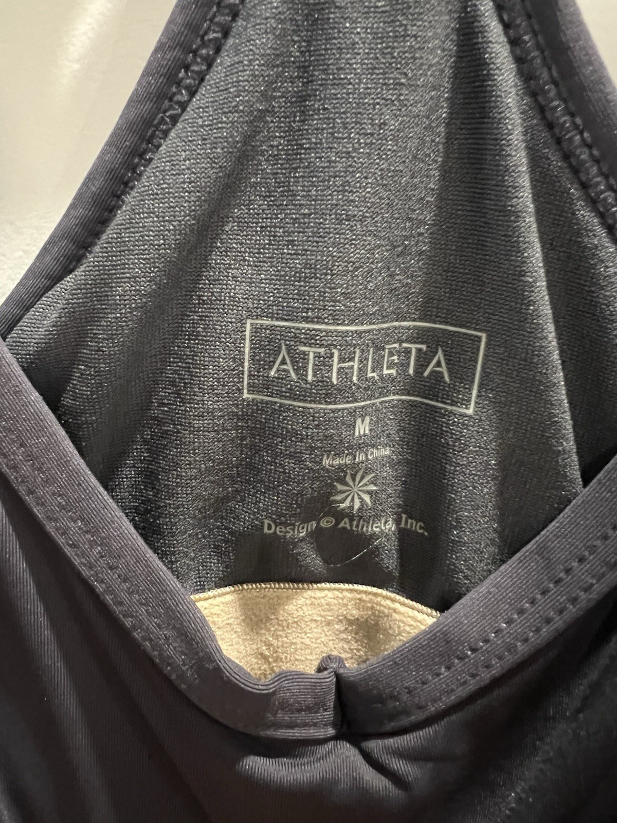Athleta Shorebreak Racerback Athletic Dress MED Grey Stretch