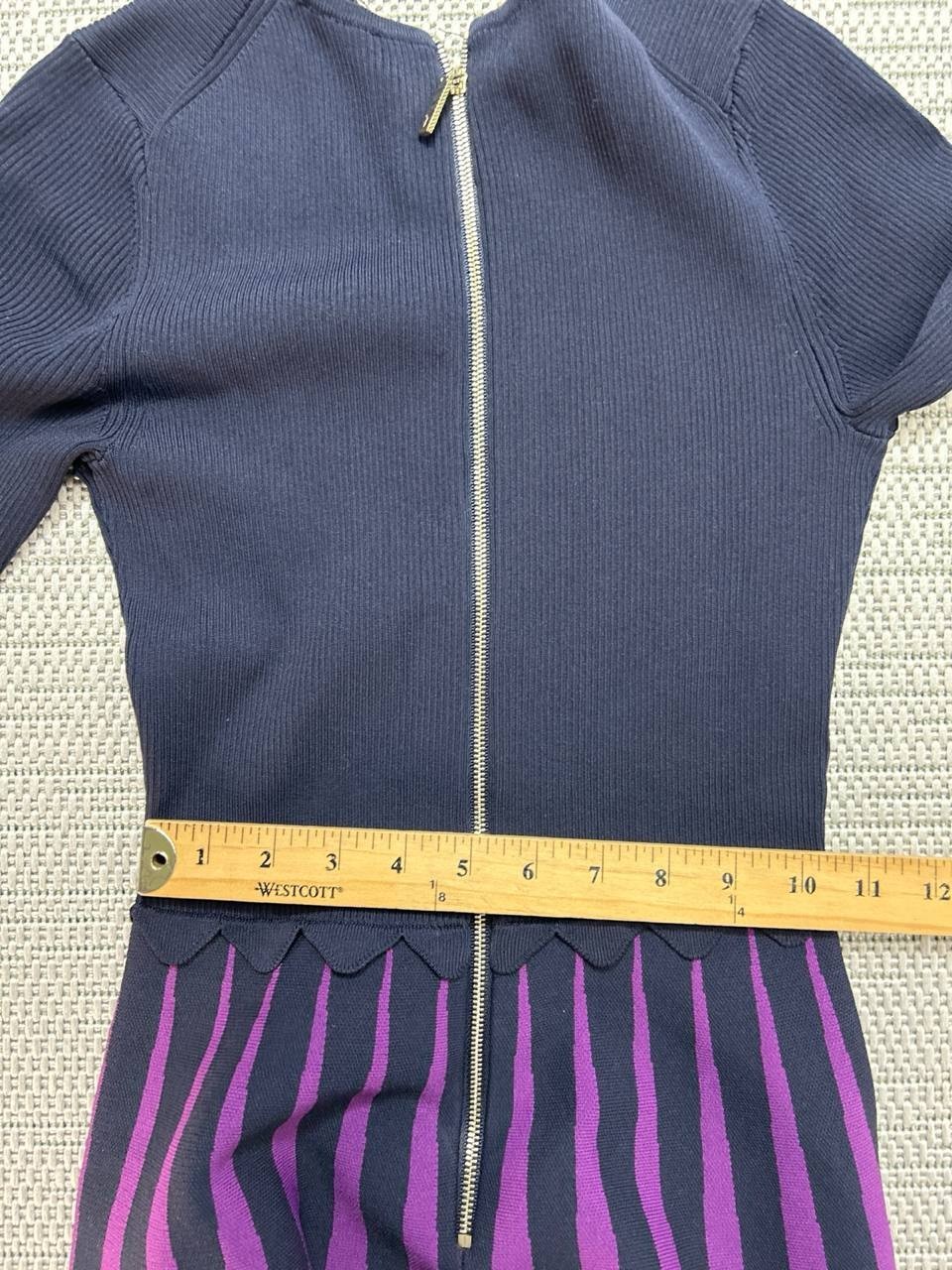 Ted Baker Dress Womens 1 Us 2 Blue Purple Blouson