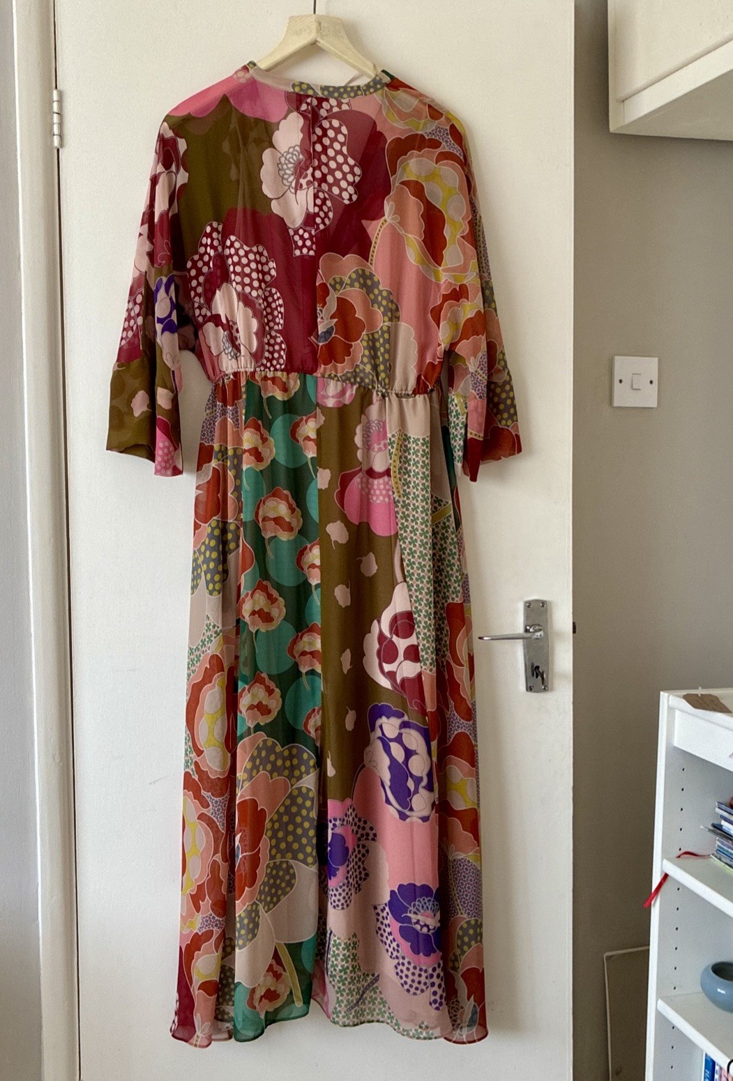 Zara ZW Collection Floral Print Long Maxi Dress Size M (Uk size 12/14) 8506/022