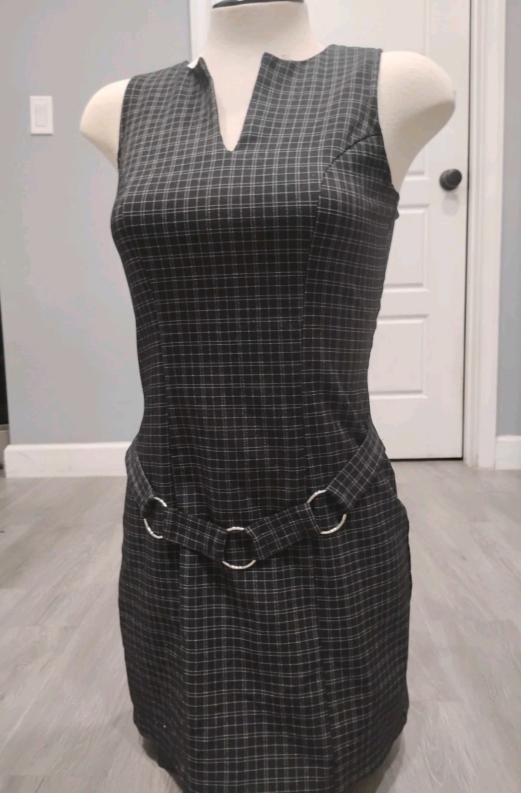 VTG 90s City Triangle’s Women’s Dress Sz 3 Black Mini Pencil Goth Skater Punk