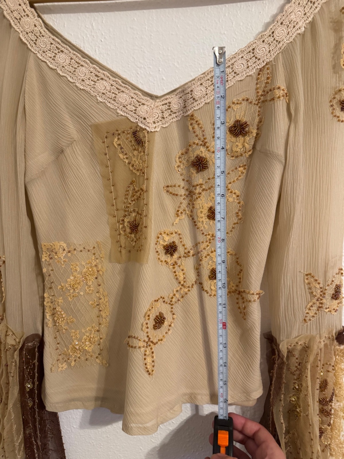 Sue Wong nocturne rare 100% silk 2 piece set beaded embroidery