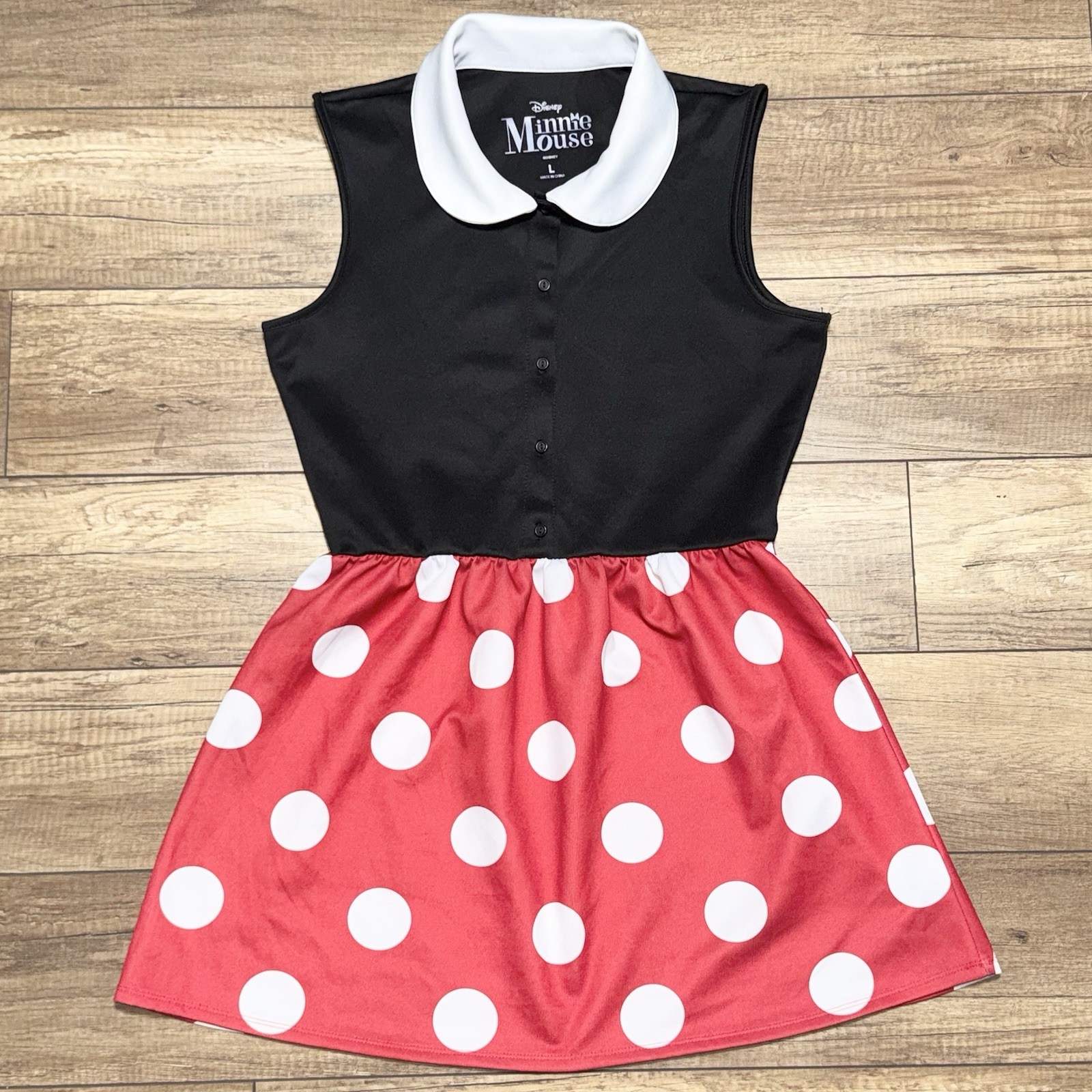 Minnie Mouse Disney Parks Cartoon Spirit Halloween Costume Short Dress Womens L