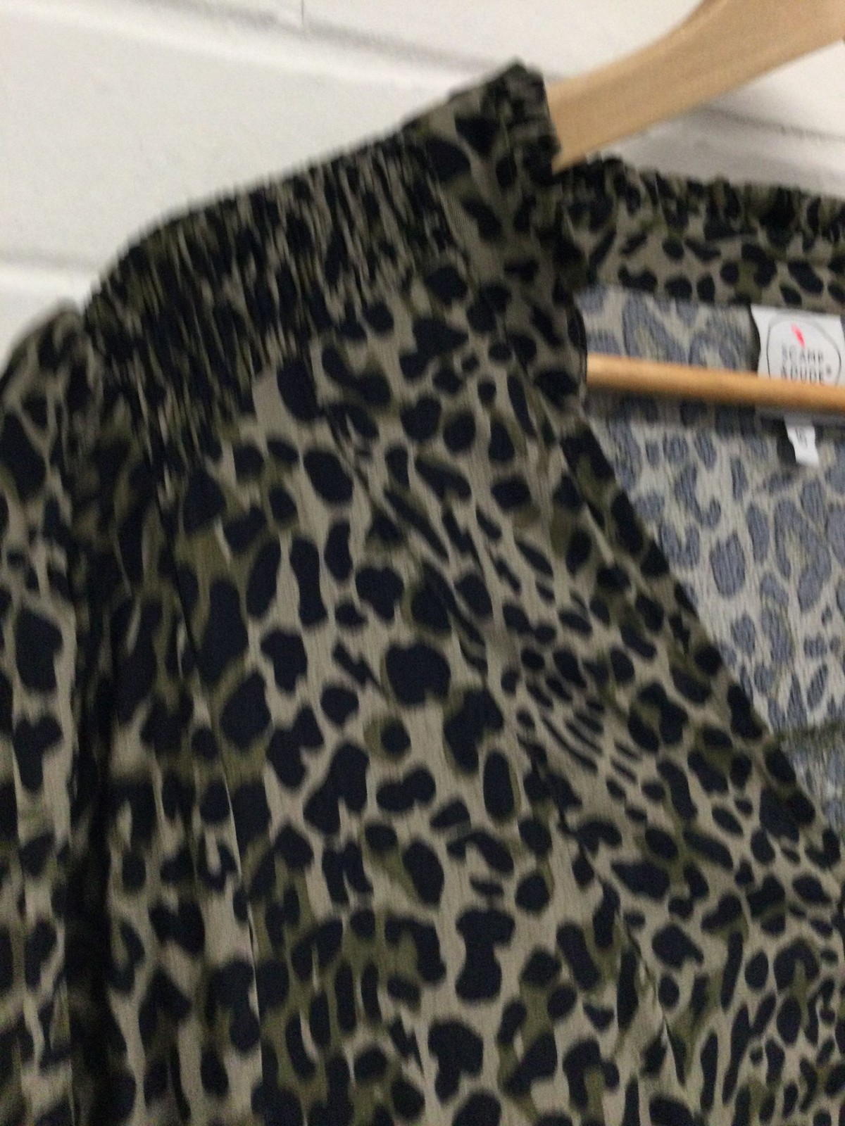Scamp & Dude Leopard Print Zip Up Maxi Dress Size 16 Black and Olive (SR121X17)