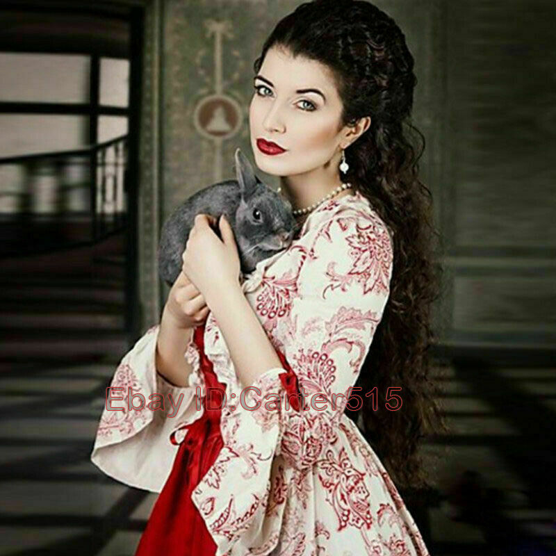 Women Medieval Victorian Princess Dress Christmas Dress Costum